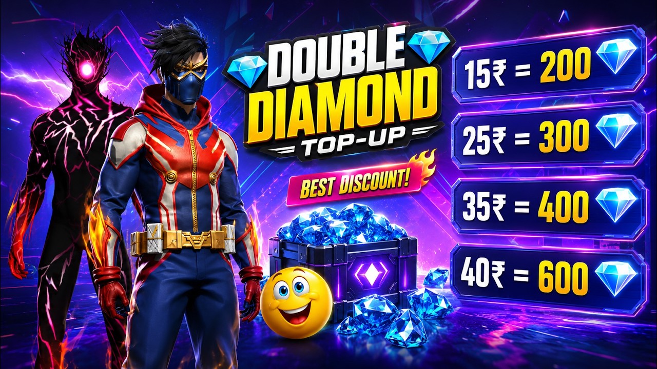 💎FreeFire Best Double Diamond Top Up Website 2026✅ | Double Dimond TopUp Website🔥 | Best Discount💯