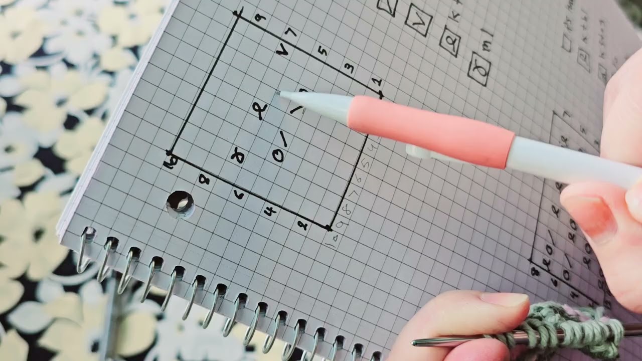طريقة قراءة باترون رموز التريكو  للمبتدئين