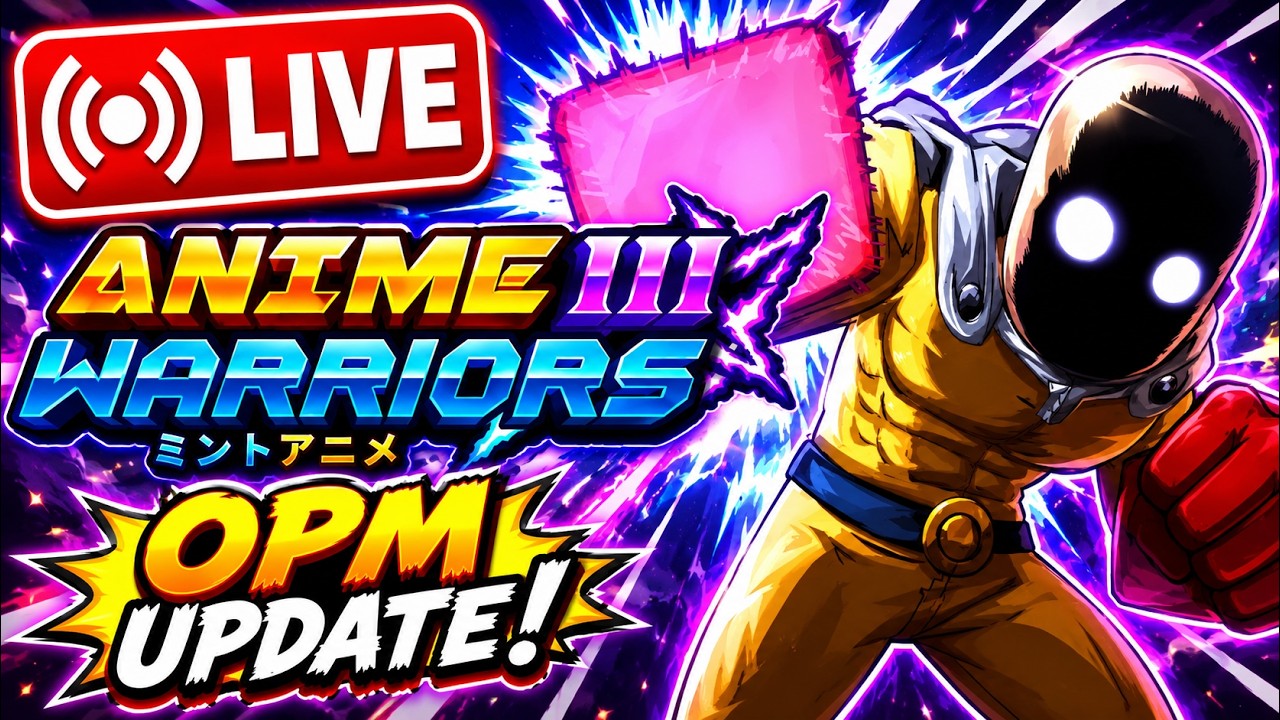 🔴 Anime Warriors 3 Summer Part 2 LIVE! One Punch Man Update + Playing With Viewers!