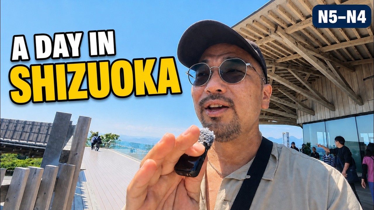 Exploring Shizuoka, Japan 🇯🇵 | Matcha, Seafood & Easy Japanese (N5&ndash;N4)