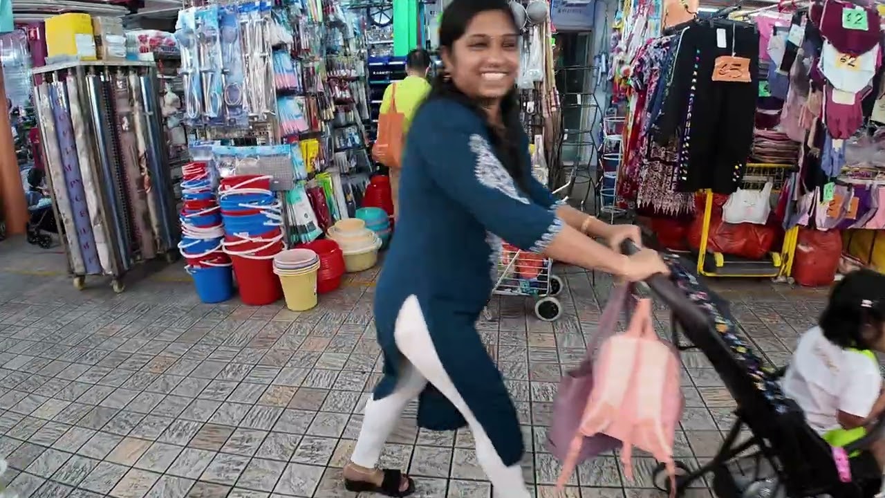 Walking at Singapore neighborhood Wet Market-Bangkit, Bukit Panjang