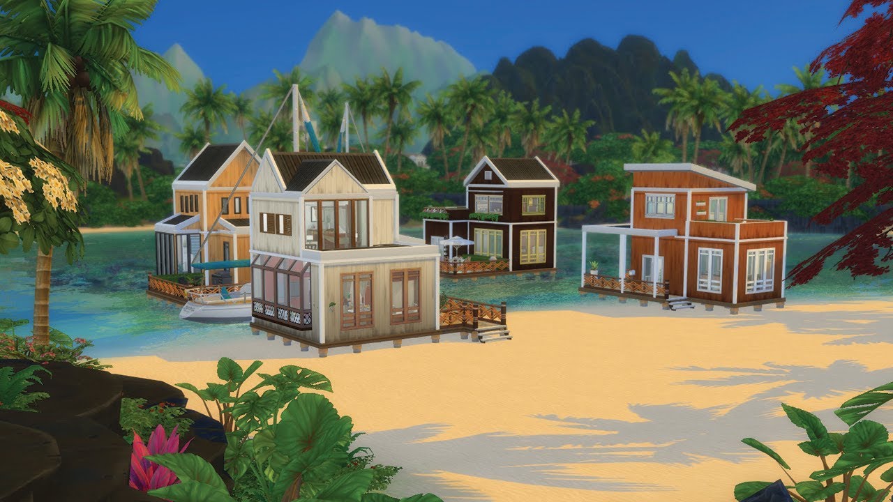 MINI MAISONS SUR L'EAU | SIMS 4 Construction