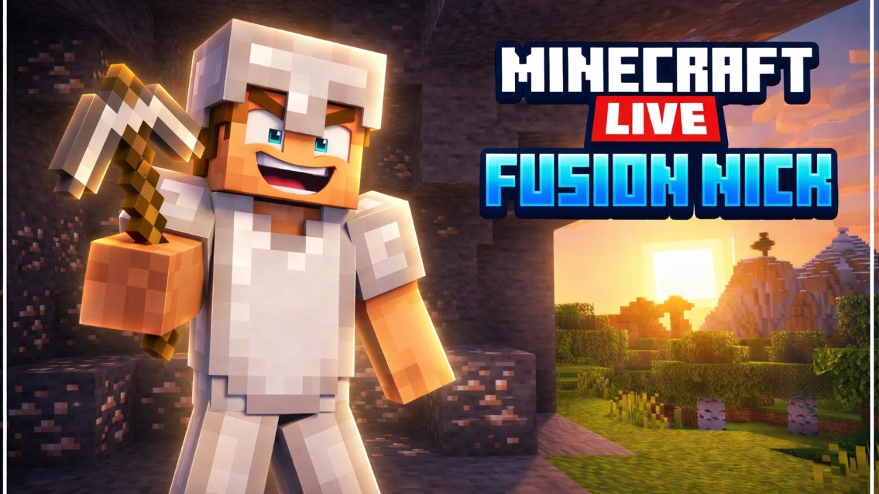 🔴 MINECRAFT LIVE 🔥 Survival Series with Fusion Nick! #shortslive