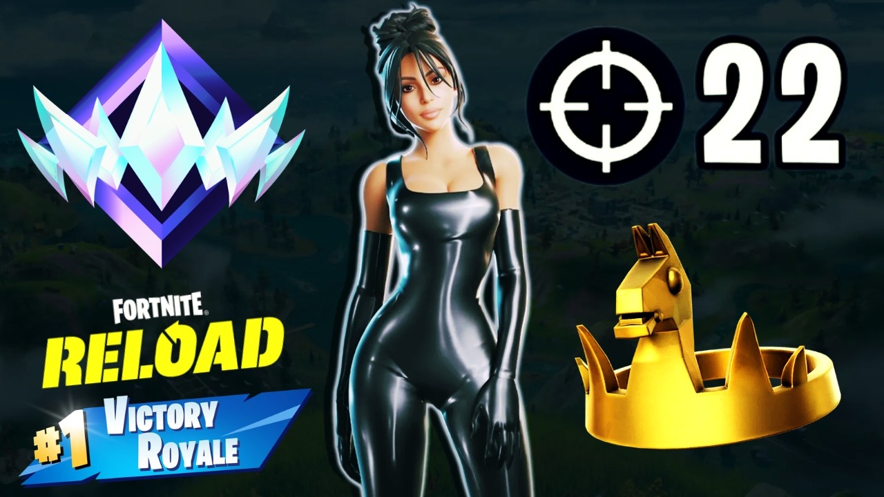 *22 Kill* Ranked Reload Crown Win | (Fortnite Chapter 7)