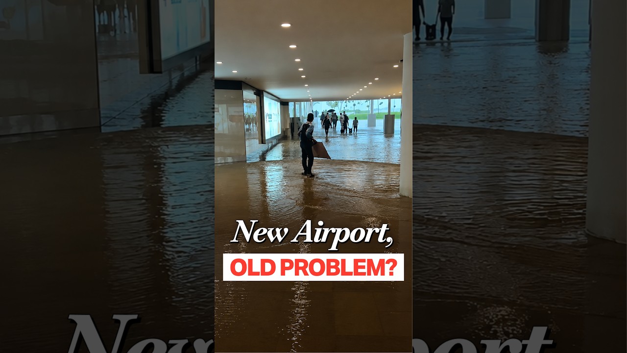 Noida Airport&rsquo;s First Rain Test: Trouble for Passengers As Parking Goes Underwater