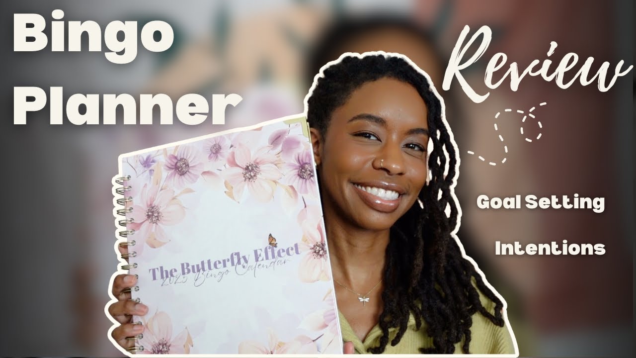 Bingo Card Calendar for Goal Setting | The Butterfly Effect Planner Review!
