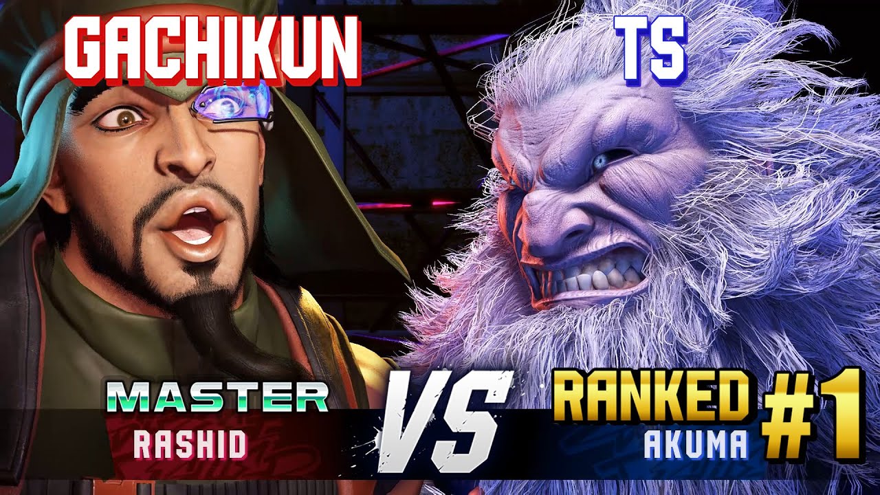 SF6 ▰ GACHIKUN (Rashid) vs TS (#1 Ranked Akuma) ▰ High Level Gameplay