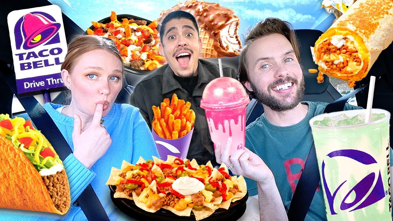 Tasting EVERYTHING on TACO BELL’S VIRAL NEW Menu!!!