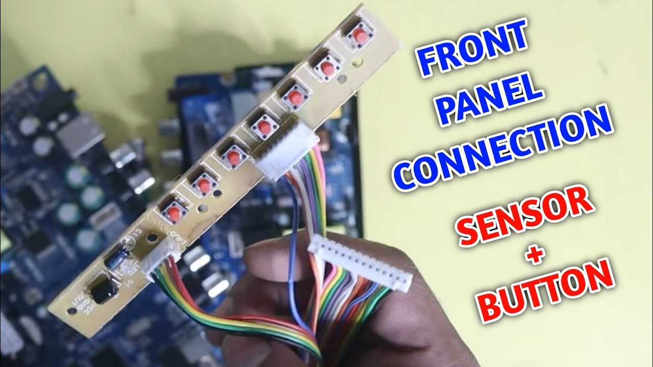 Universal Board Front Panel Connection Easily (Sensor+Button)