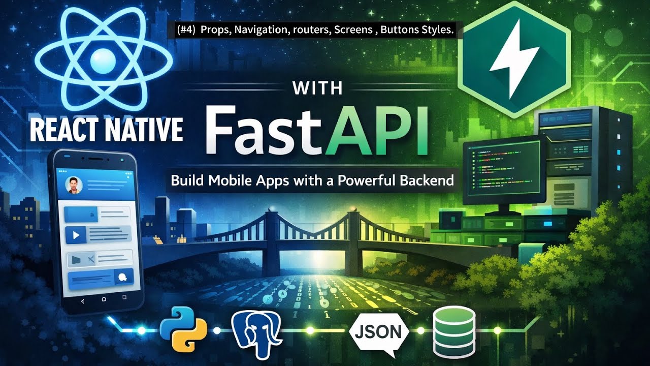 (#4) React Native framework in Pashto | Props, Navigation, routers, Screens , Buttons Styles.