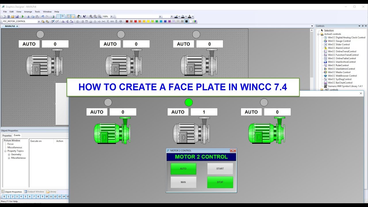 WINCC TUTORIAL: HOW TO CREATE A FACE PLATE CLASSIC IN WINCC 7.4