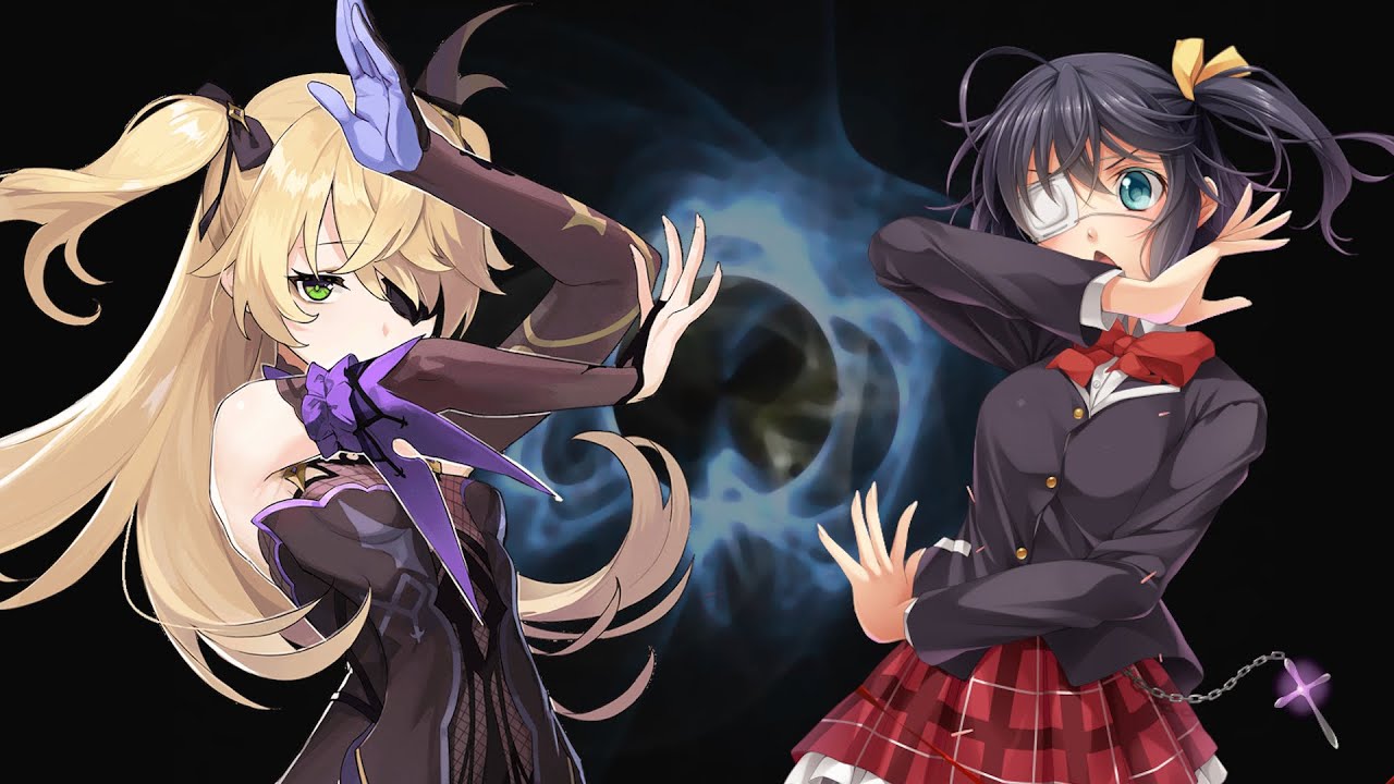 Rikka and Fischl talk about their eyes