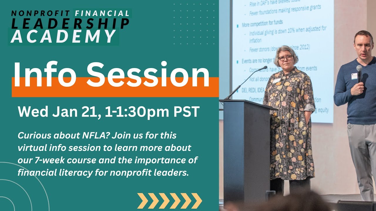 Nonprofit Finance Training Cohort | NFLA Info Session (7 Week Program)