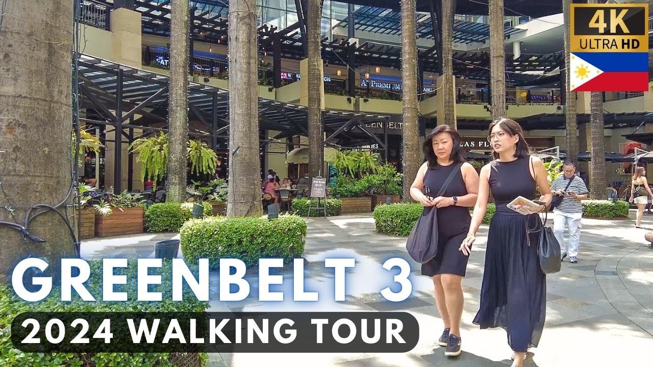 Afternoon Walk at GREENBELT 3 in MAKATI CITY [4K] Philippines - October 2024