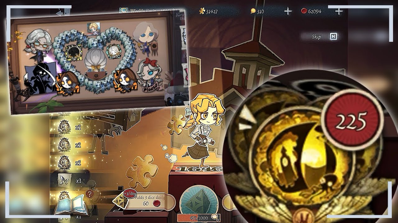 Season 41 dice rolling and 200+ essence opening! [Identity V]