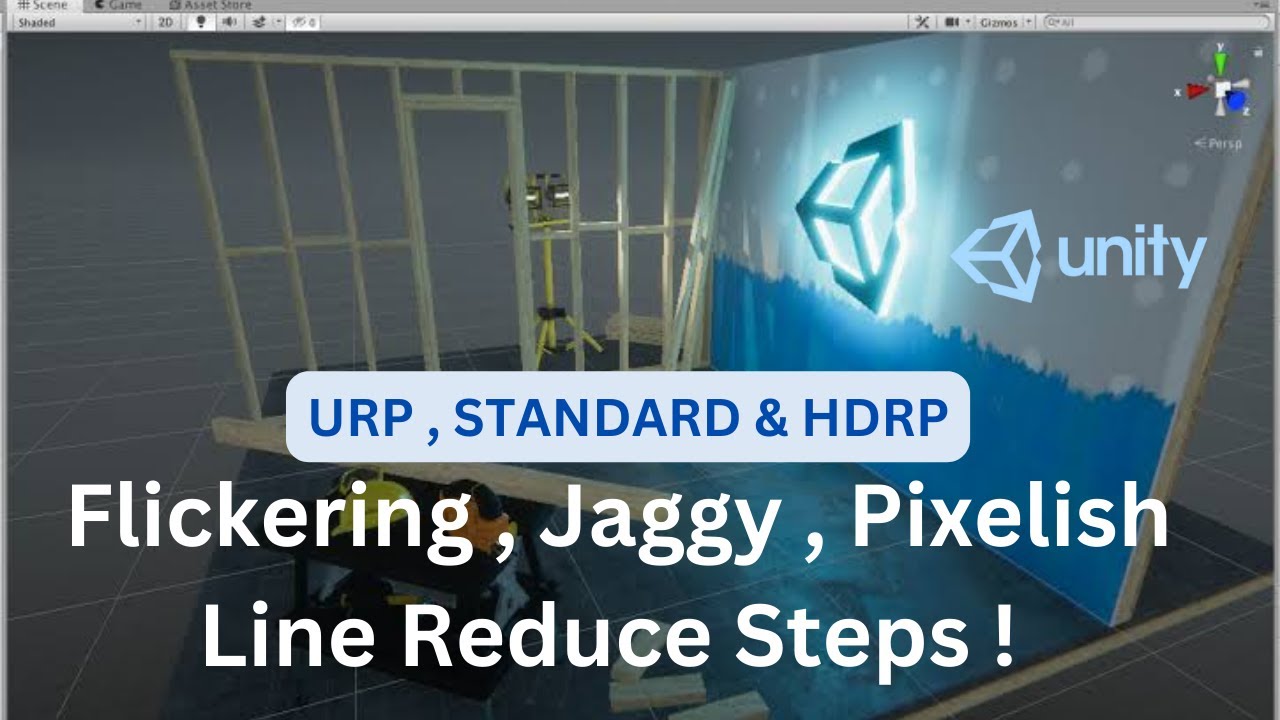Как уменьшить мерцание, неровности и пиксельные линии в UNITY [URP, Standard и HDRP] | VR