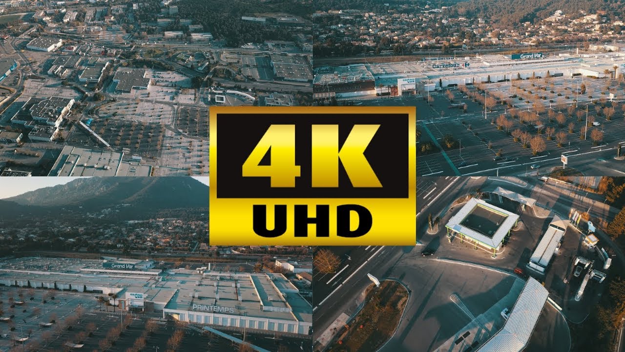CENTRE COMMERCIAL GRAND VAR - LA VALETTE DU VAR - FILME PAR DRONE EN 4K - (mars 2019)