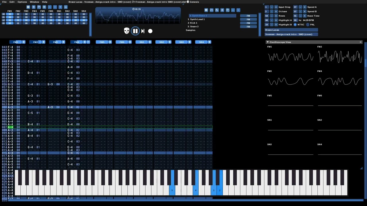 Brave Lucas - freeman Amiga crack intro (DynaBlaster) - SMD/SG (cover)