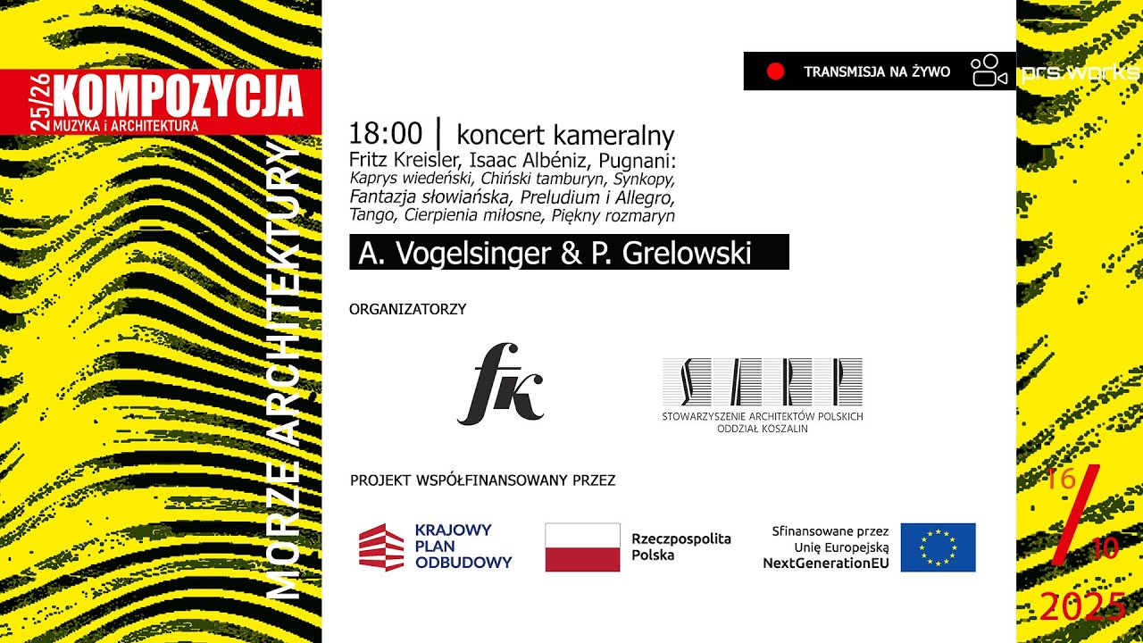 2025/10/16 - Morze Architektury - Koncert Kameralny: A. Vogelsinger, P. Grelowski