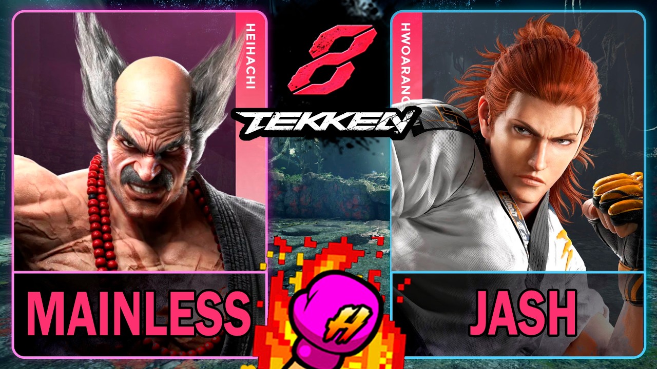 Tekken 8 Mainless (HEIHACHI) VS Jash (HWOARANG)🥊 鉄拳8🥊4K 60ᶠᵖˢ🥊T8🥊TK8 #tekken