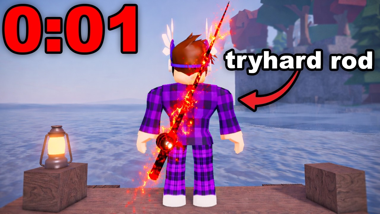 How Fast Can I Get TRYHARD ROD? | Fisch