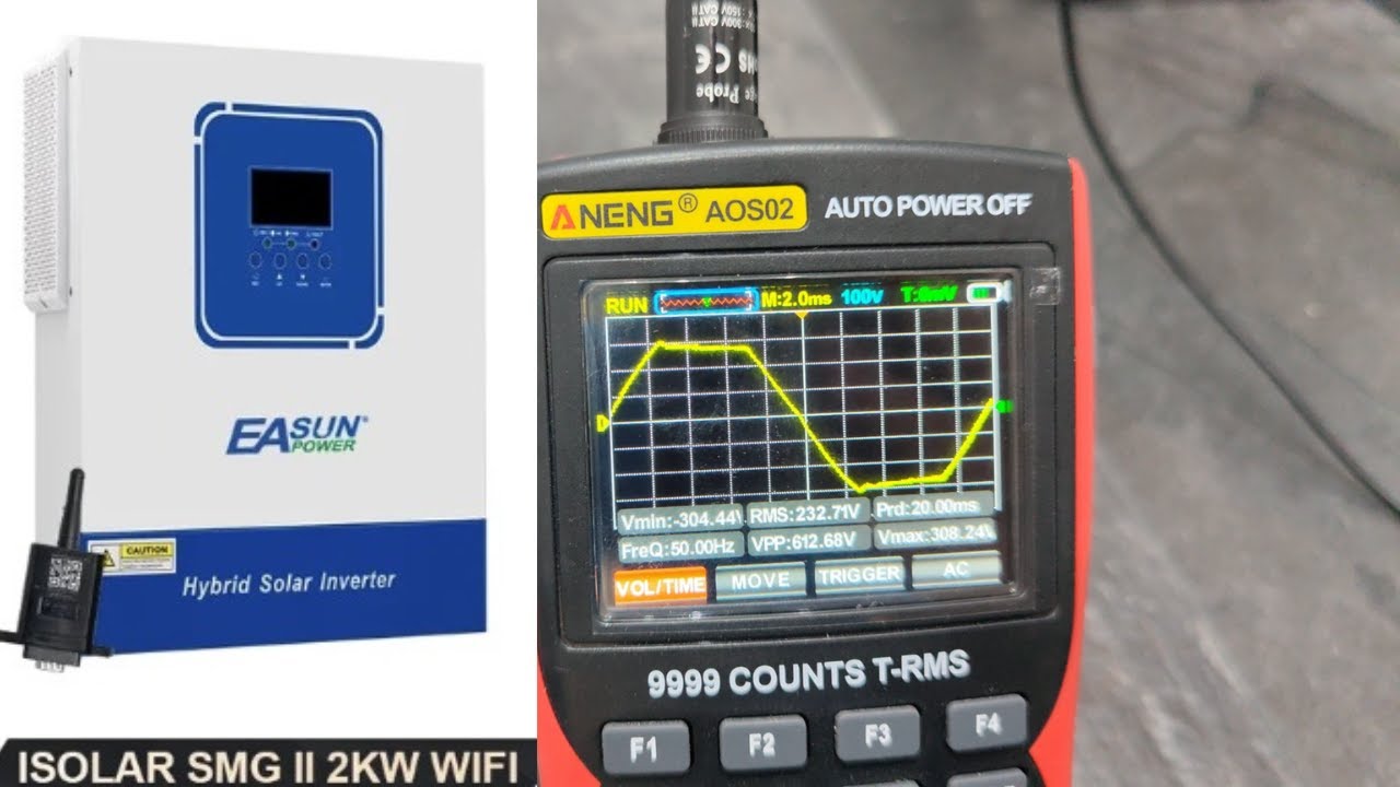 EASUN SMG-II 2Kw 12V OFF-GRID lifepo4 Test 30-160V
