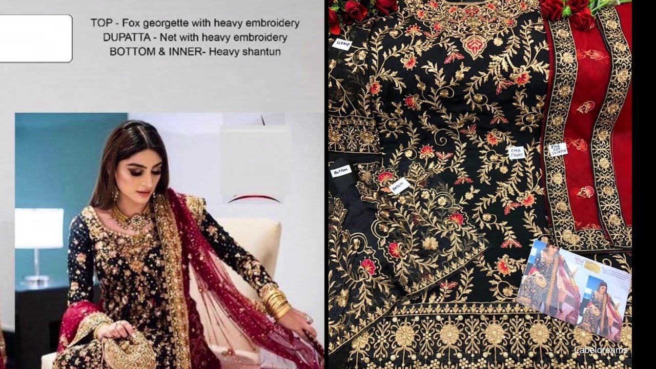 Rinaz Fashion 1102 black beauty pakistanistyle suits open pics from Labeldreams