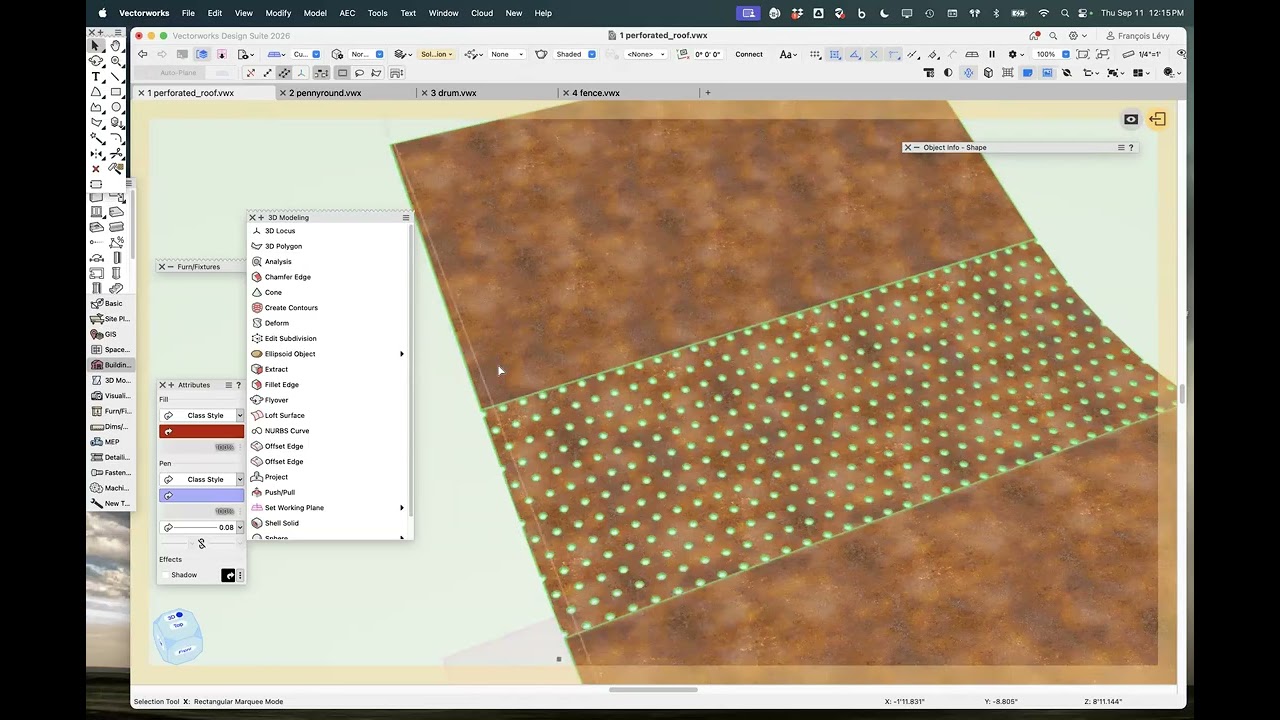 Austin Vectorworks Community, September, 2025: Surface Arrays