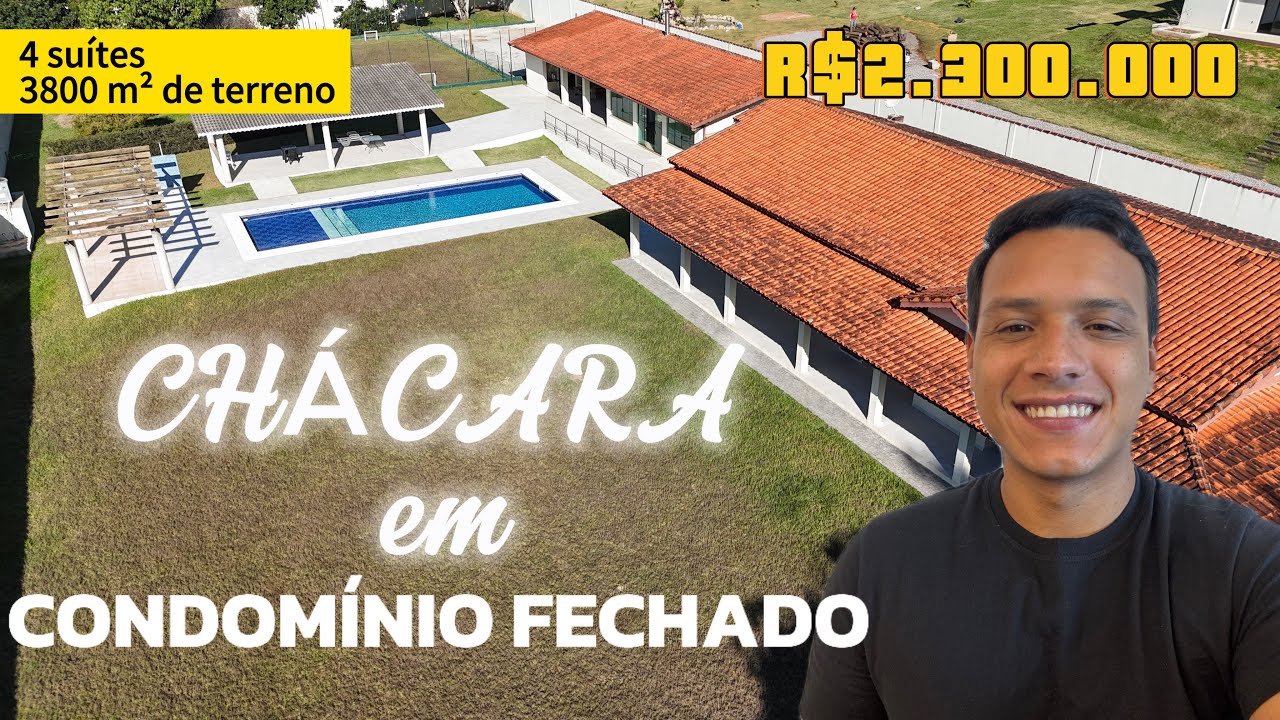 Conforto e Espaço: Chácara em Atibaia com Piscina e 4 Suítes