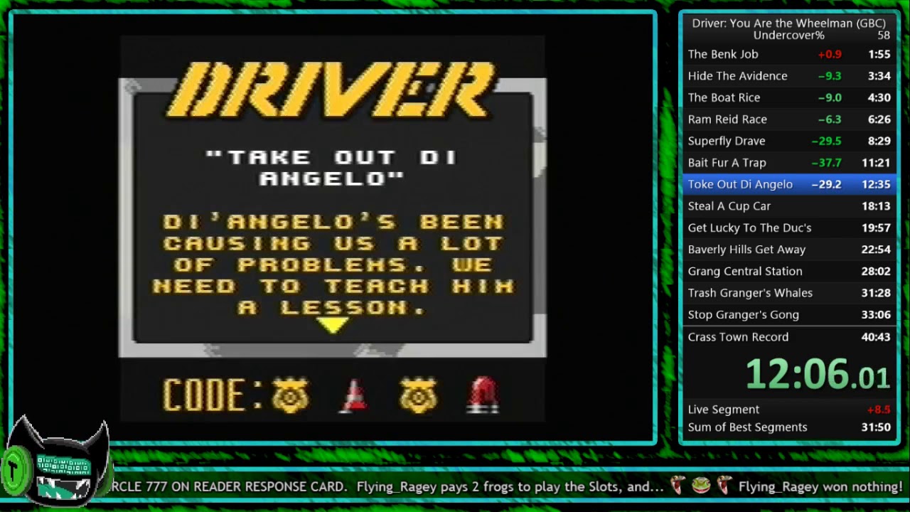 [Former WR] Driver: You Are The Wheelman (GBC) in 36:02 [Speedrun]