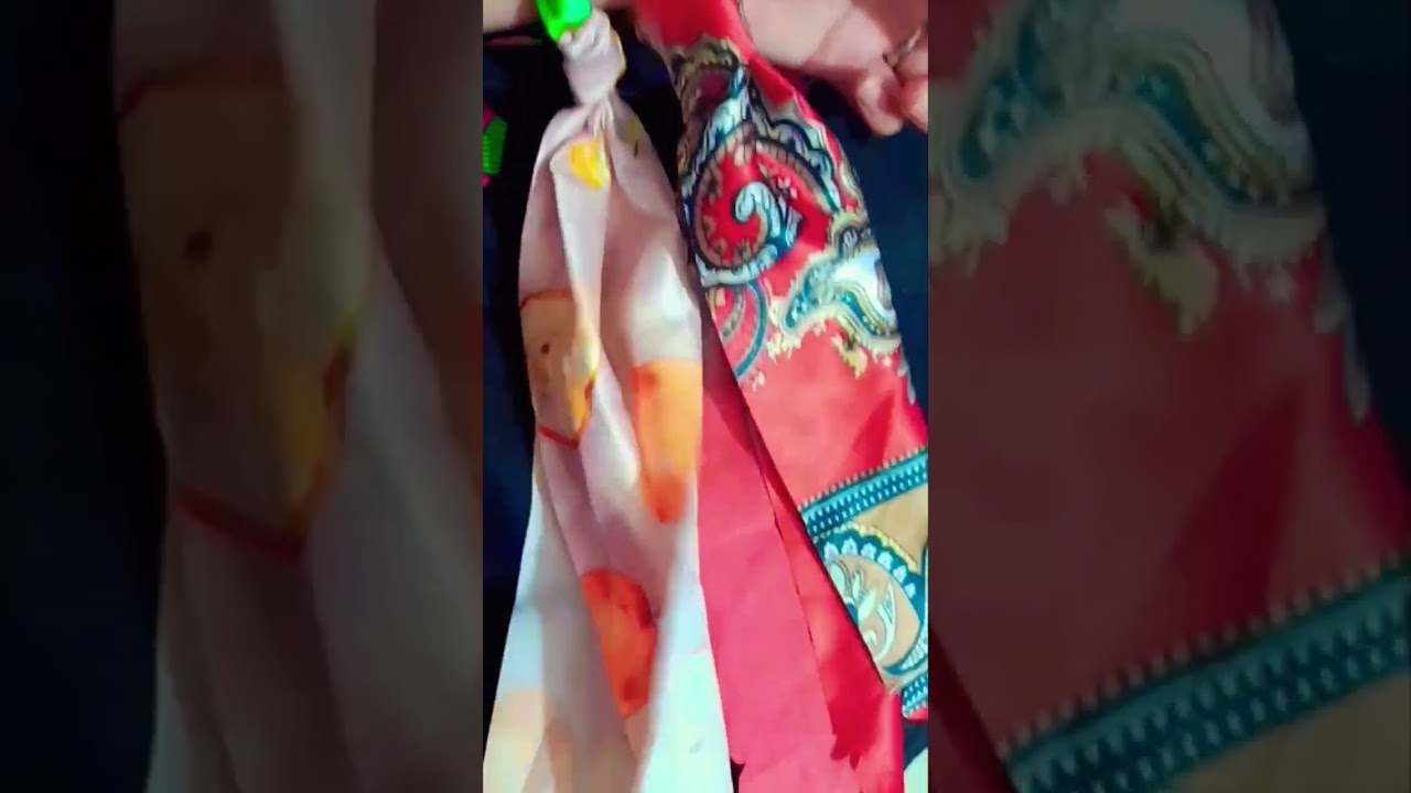 DIY satin silk bow scrunchies