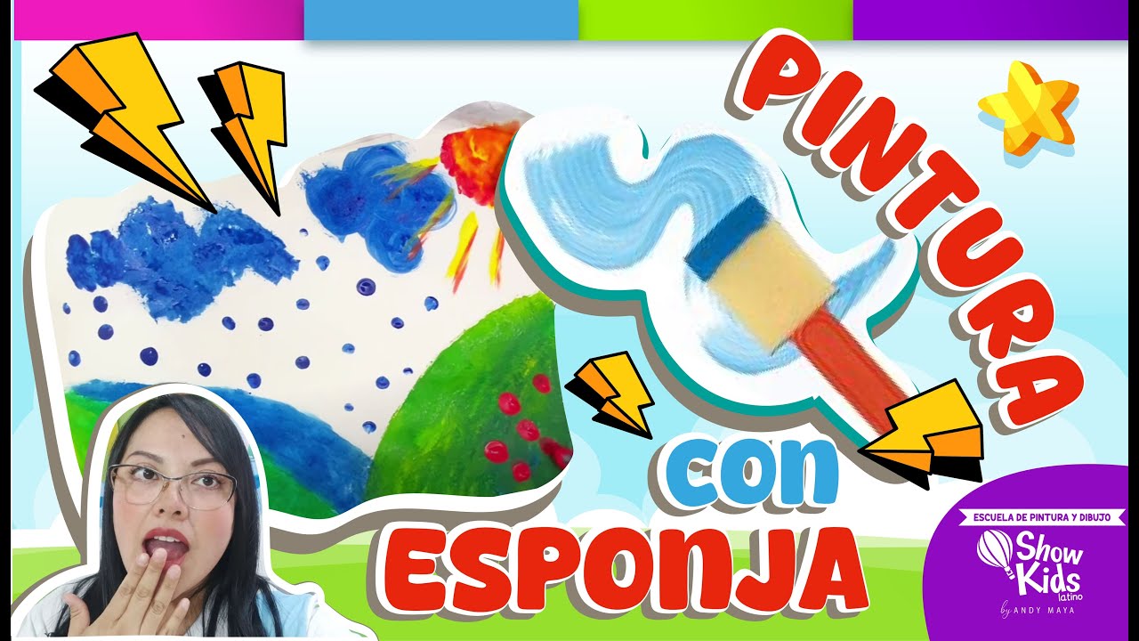 🎨 Pintura con Esponja: Una Técnica Divertida para Niños 🖌️