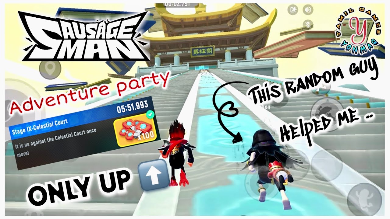 Sausageman Only Up | Adventure Party | Stage - 9 #sausageman #sausagemanofficial #yonmaq