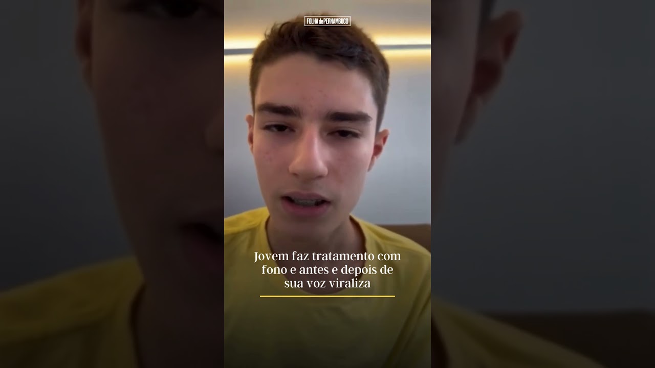 Jovem faz tratamento com fono e antes e depois de sua voz viraliza