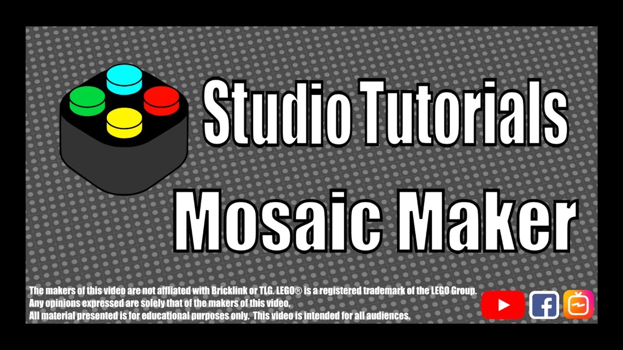 Studio Tutorials - Mosaic Maker. Turn your own pictures into LEGO wall art!