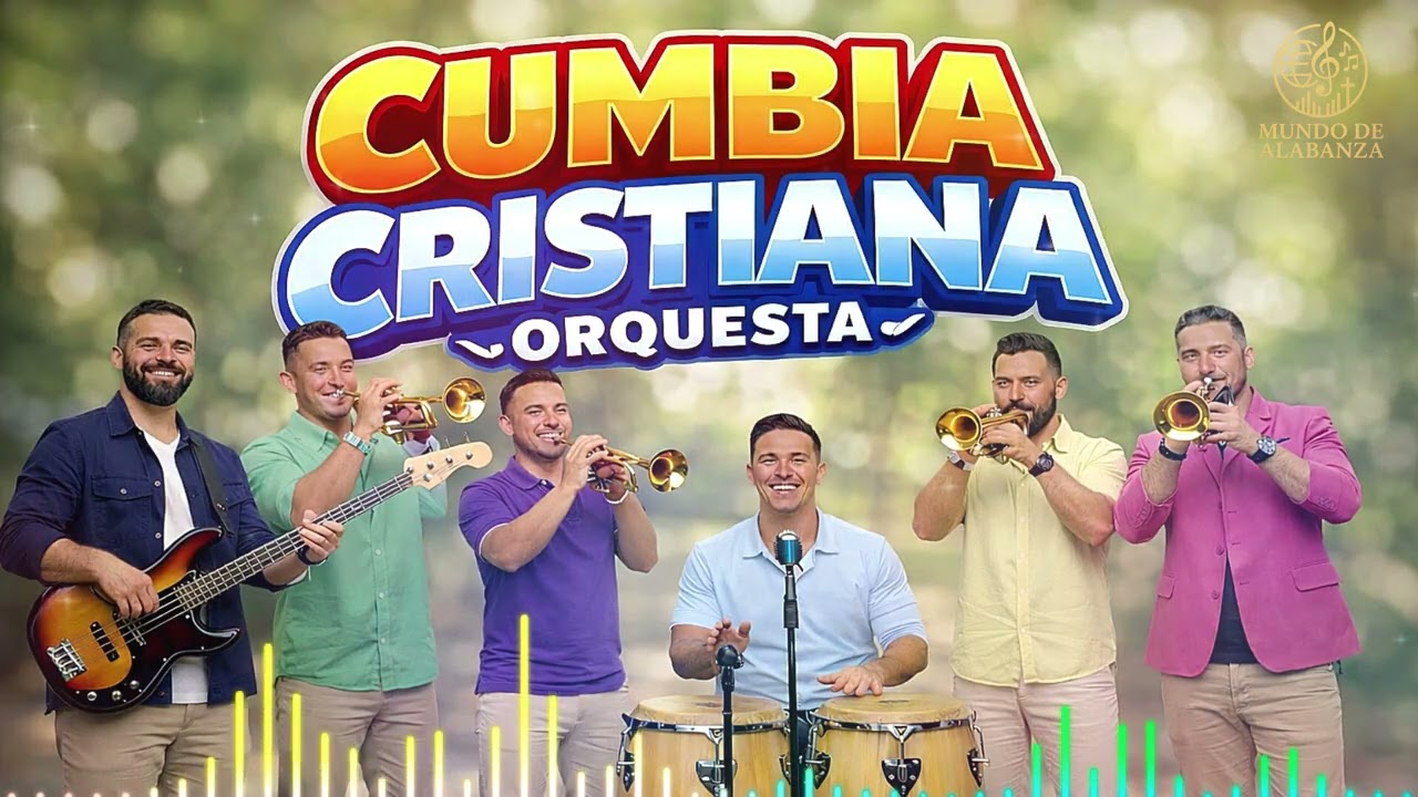 Cumbia Cristiana Orquesta.  Un popurri de Coros que no se deben olvidar.