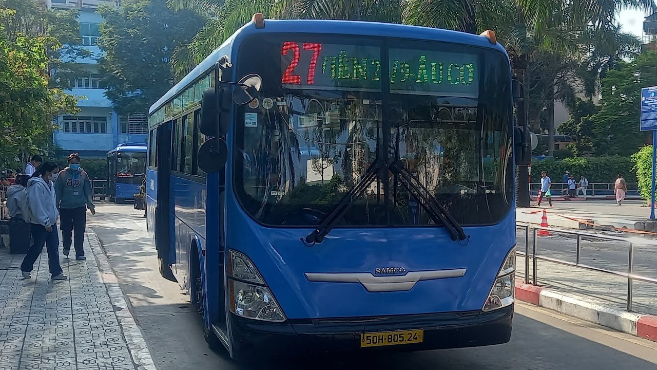 Tuyến xe buýt 27 : BX Buýt Sài Gòn - Âu Cơ - BX An Sương đi full hành trình lượt đi 