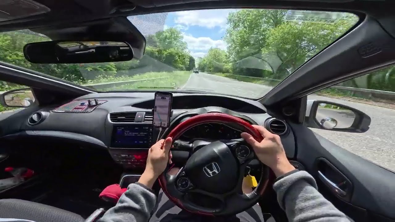 HONDA CIVIC HATCHBACK POV DRIVE - OXFORD TO READING - UK ROAD TRIP