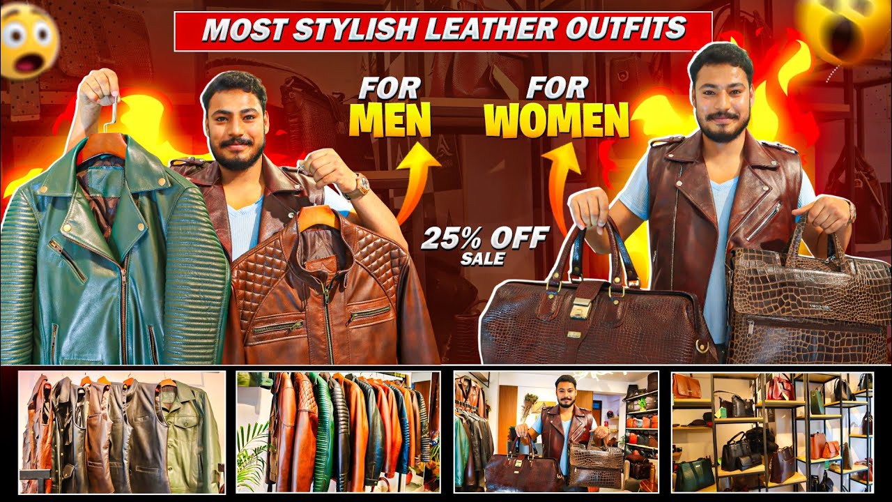 100% Original Leather Price Hunting😍||Men's & Women's leathers outfits price in kathmandu🔥