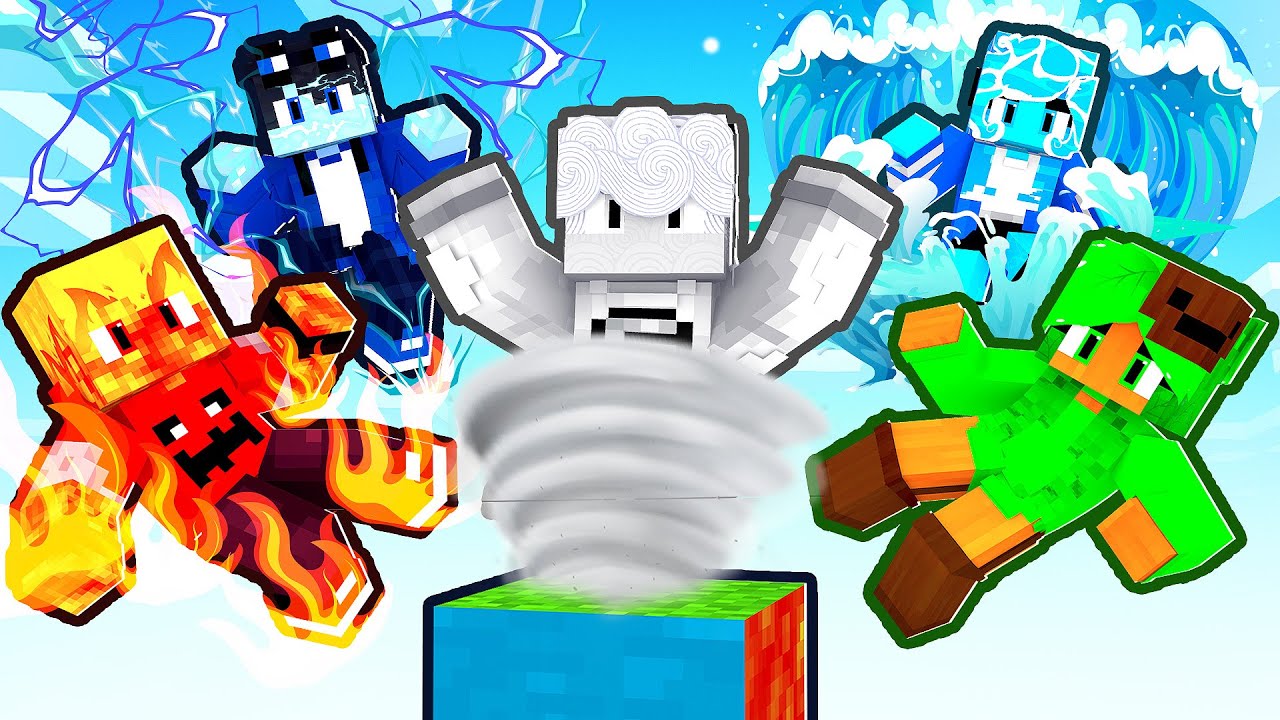 10 ELEMENTAIS em APENAS um BLOCO no Minecraft