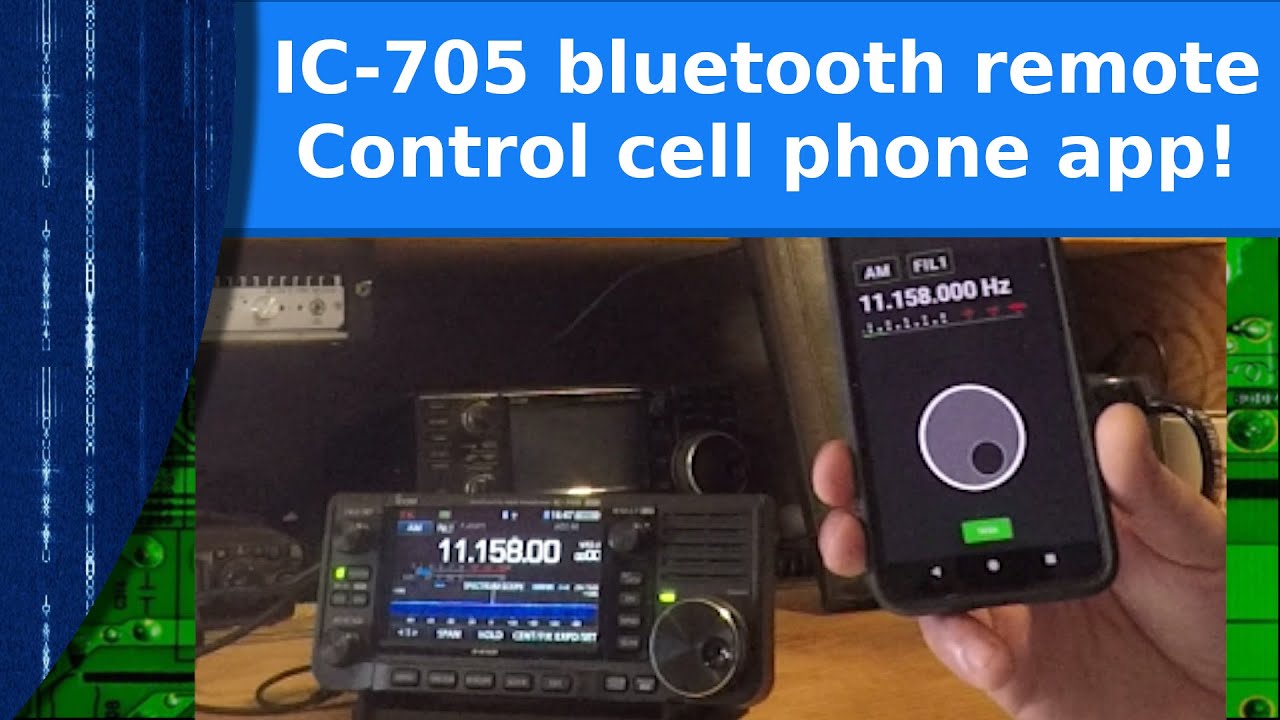 Ham Radio - пульт дистанционного управления Icom 705 с приложением для мобильного телефона!