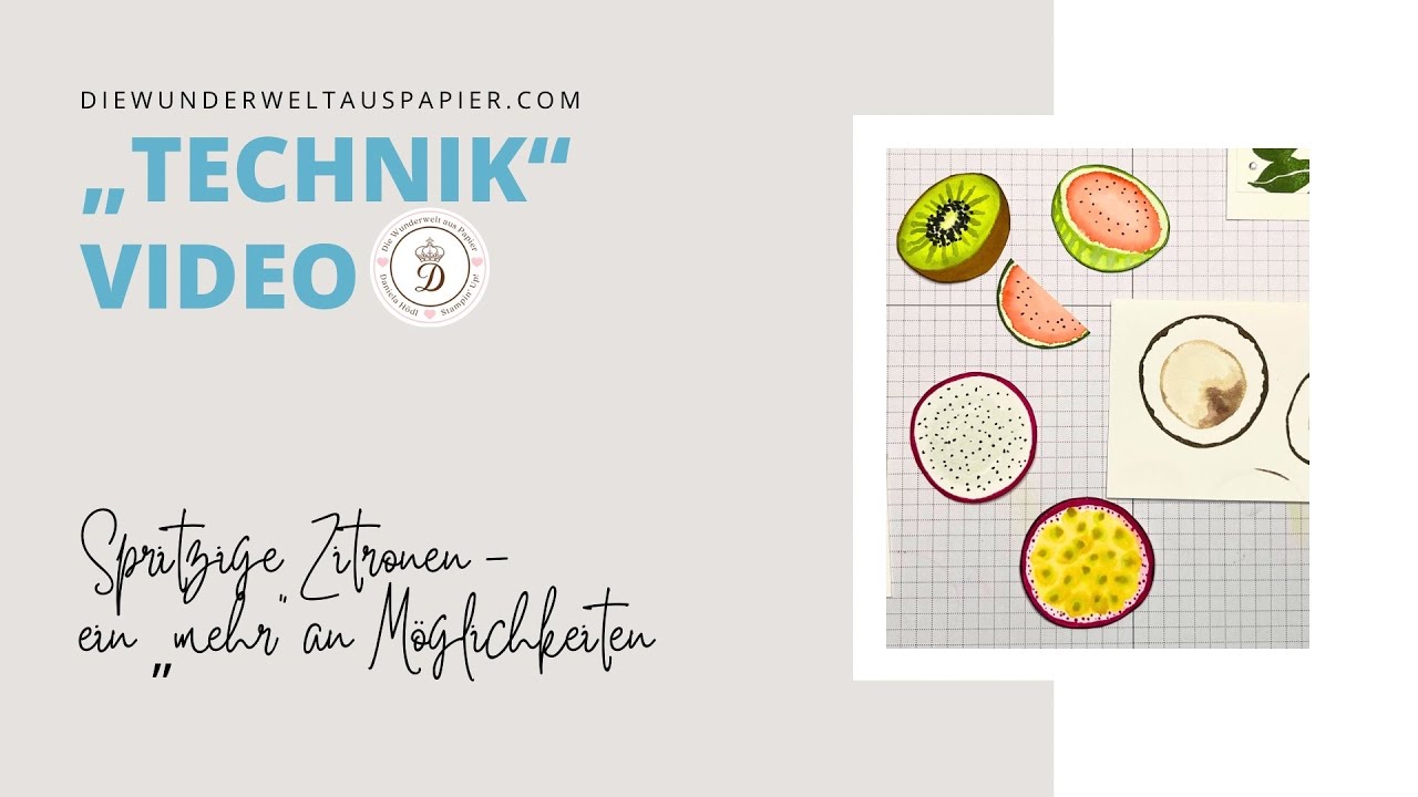 Spritzige Zitronen - oder doch nicht?! | DIY Obst stempeln | stempeln in MEHR Varianten #stampinup