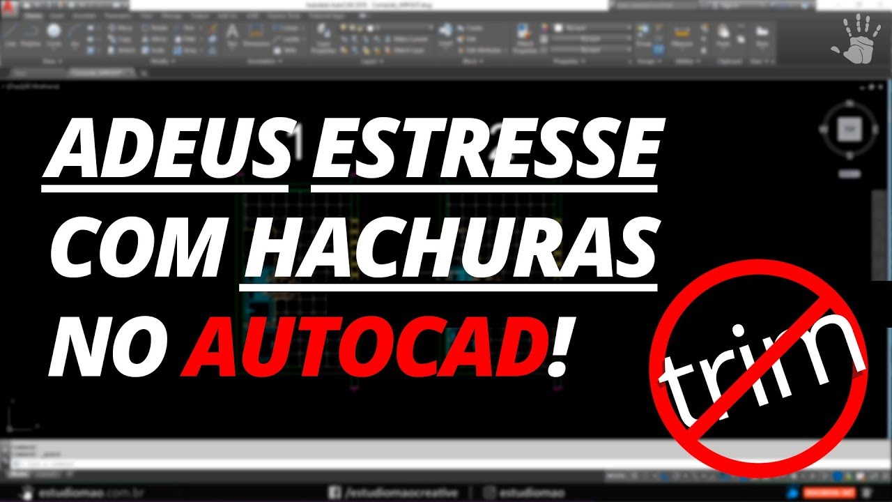 COMO USAR HACHURA SEM ESTRESS NO AUTOCAD | WIPOUT: Use esse comando HOJE! | ESTÚDIO MÃO