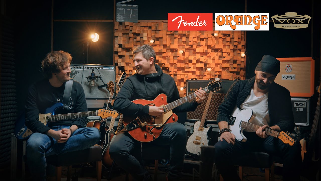 FENDER vs VOX vs ORANGE // 3 Legendárne gitarové aparáty - 3 gitaristi (Môlča records)