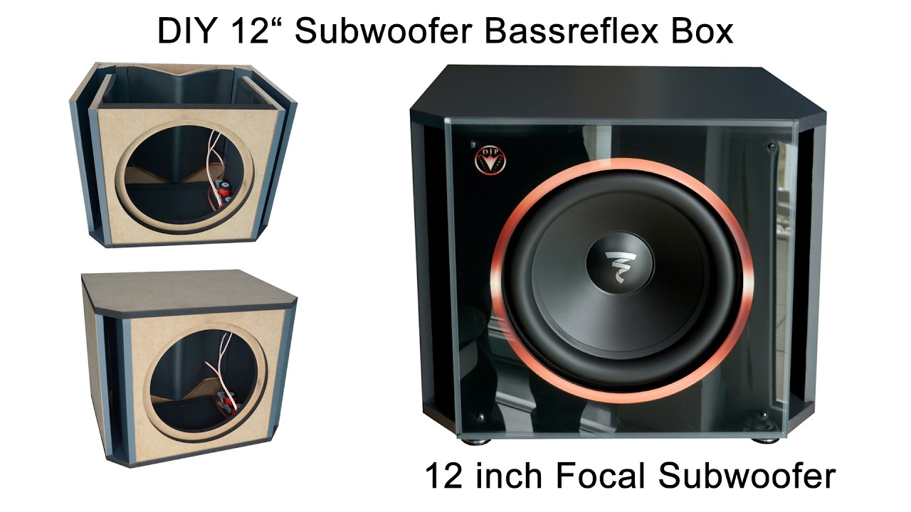 DIY high power 12 inch subwoofer bassreflex box for 12 inch Focal Subwoofer Part 2