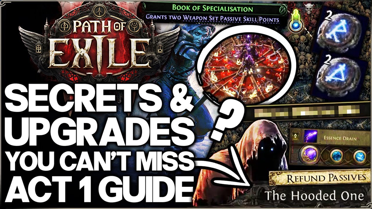 Path of Exile 2 - 19 IMPORTANT Act 1 Tips - Free Skill Points, Best Gear & Permanent Buffs Guide!