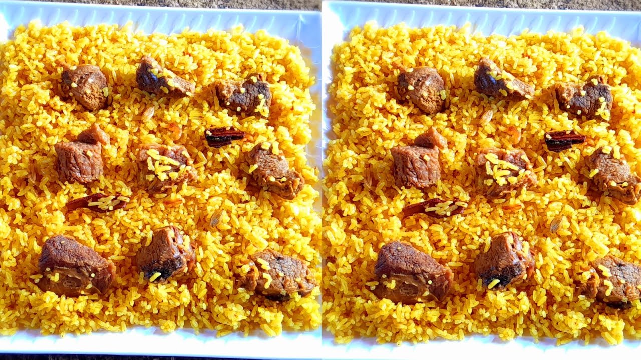 Jinsi ya kupika pilau ya njano/pilau ya manjano/Yellow pulao/Tumeric pulao.