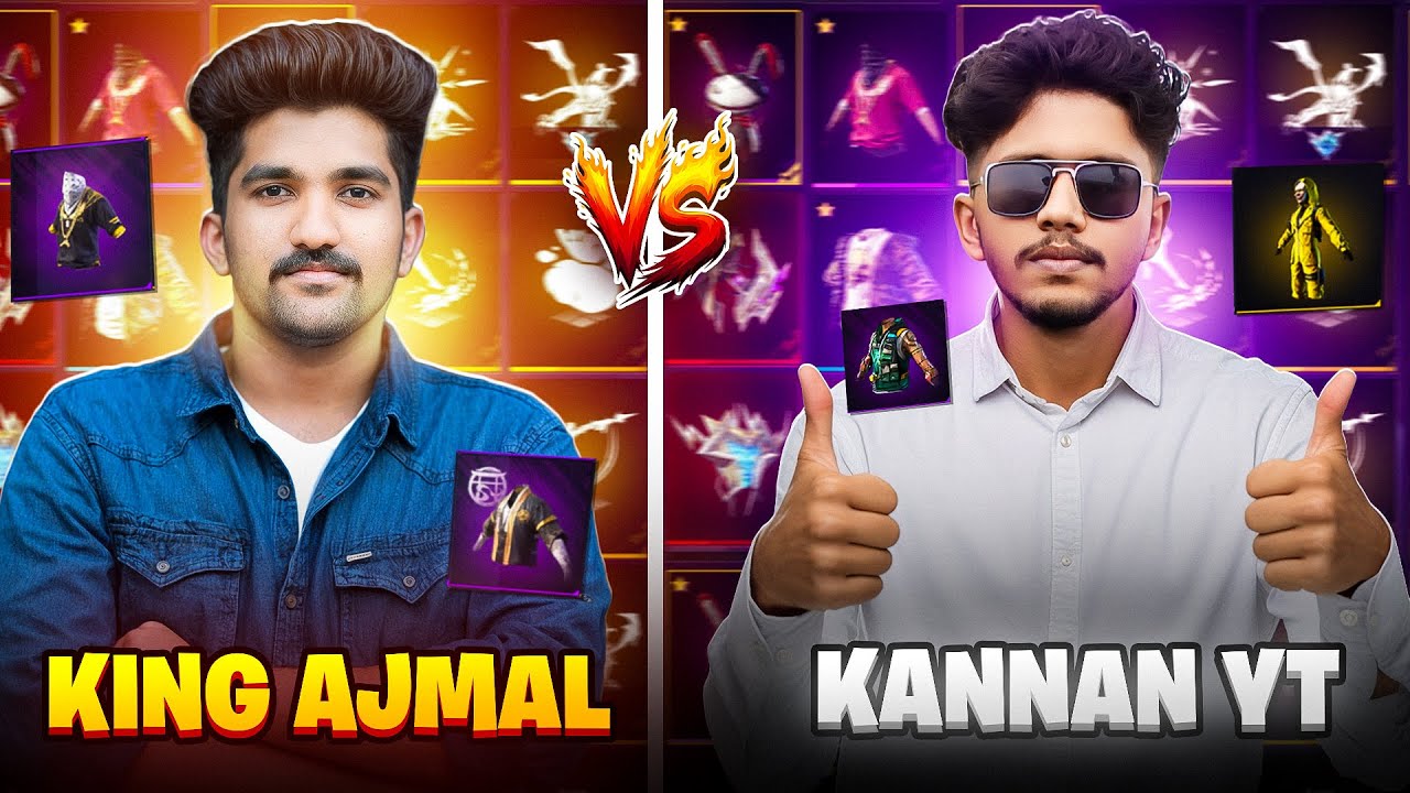 AJ's GamingZone Vs Kannan YT Rarest Collection Versus 😍 Free Fire Best Collection In Kerala