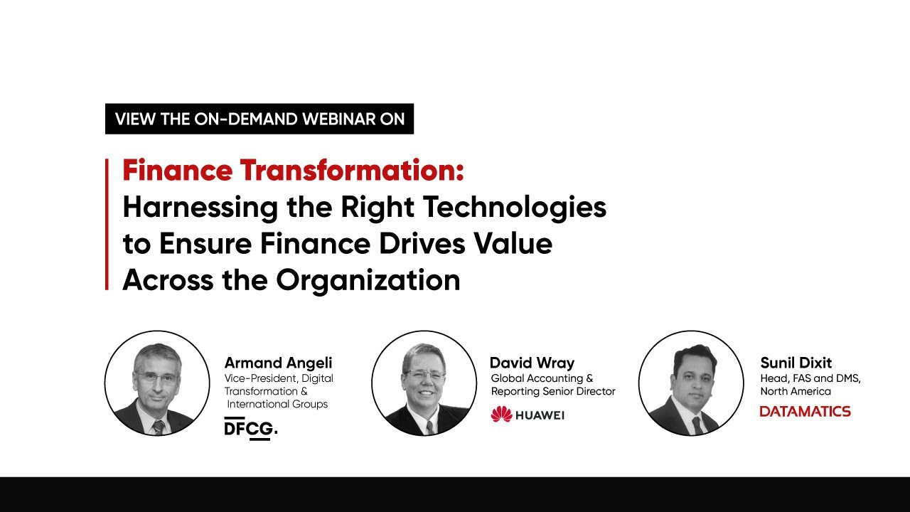 Webinar - Finance Transformation