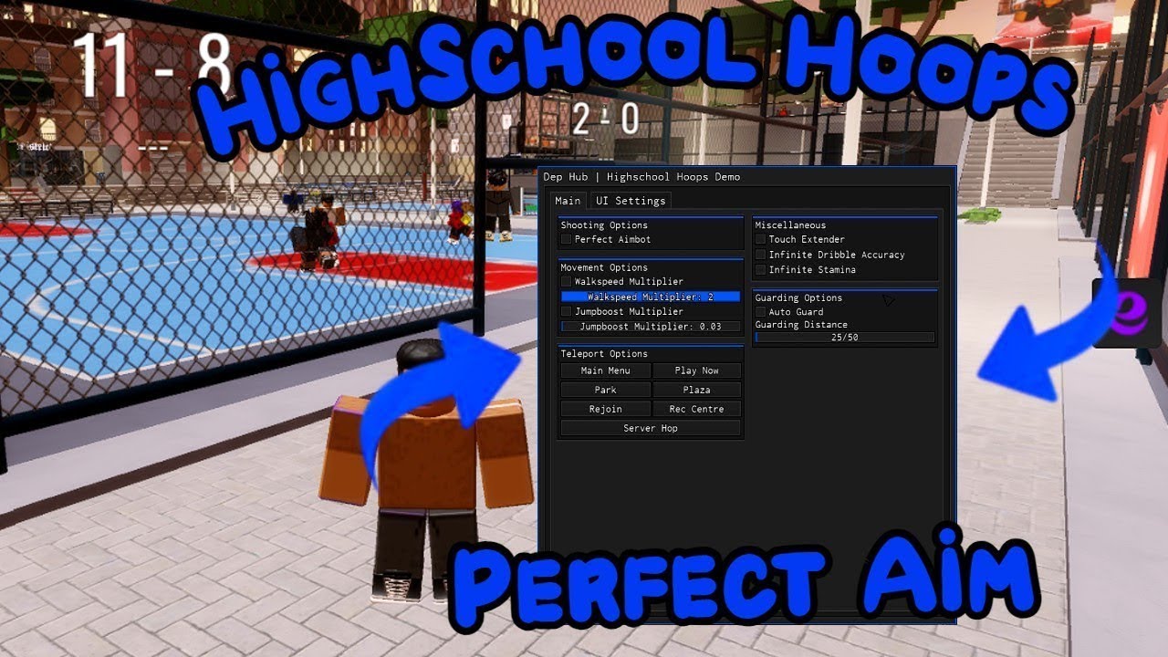 Highschool Hoops Demo Script  *PASTEBIN*